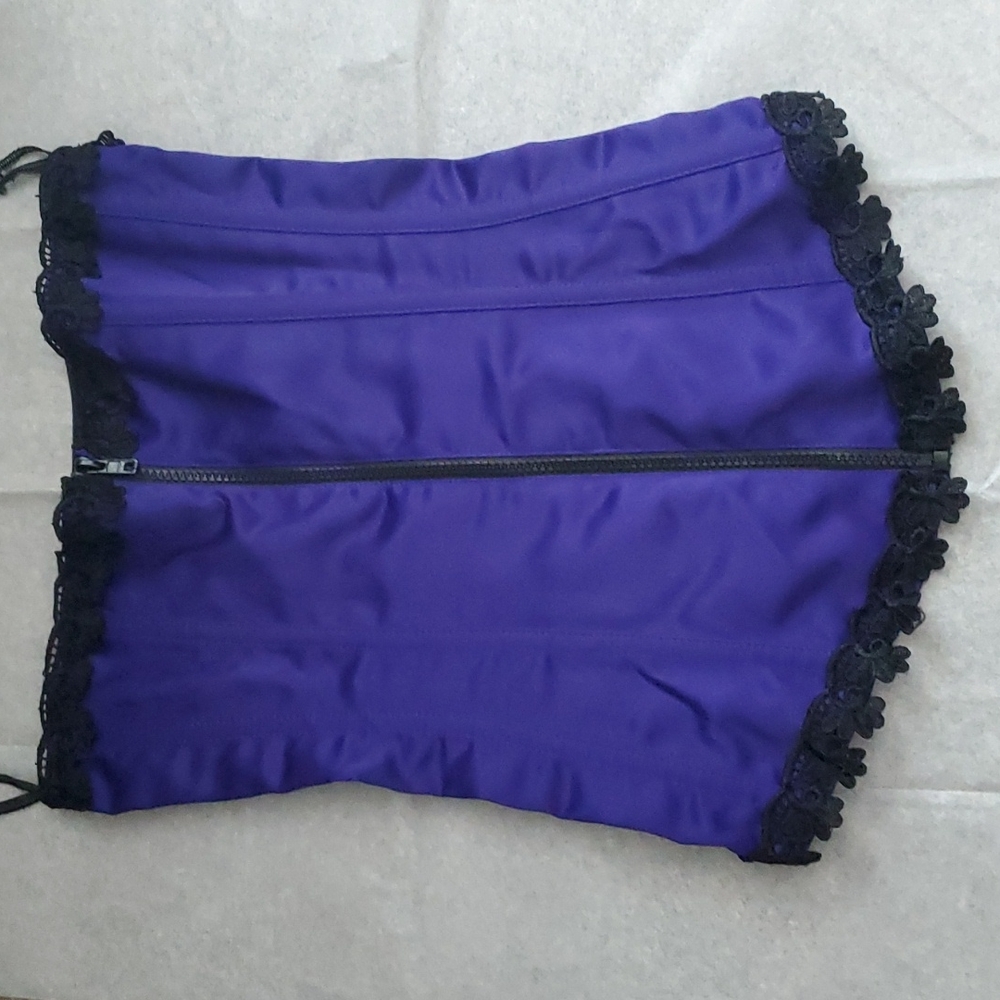 Purple & Black Corset
